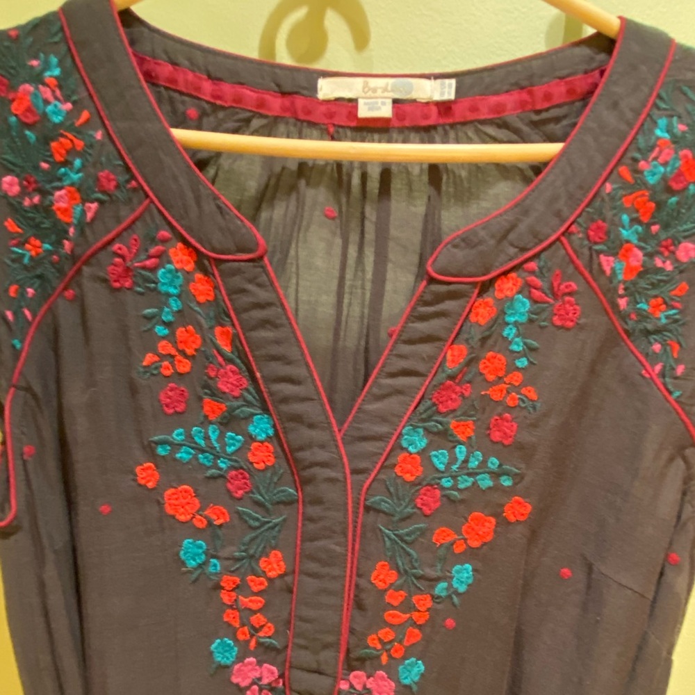 Boden Bohemian Dress w/ Slip